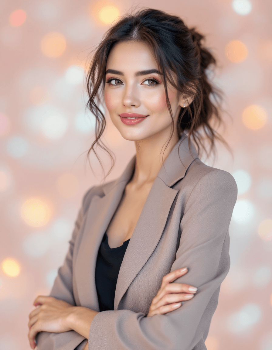 Creative professional headshot example