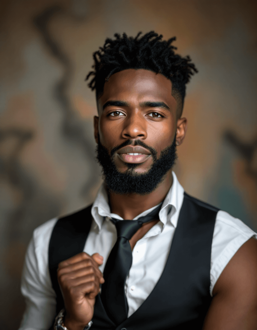 Creative professional headshot example