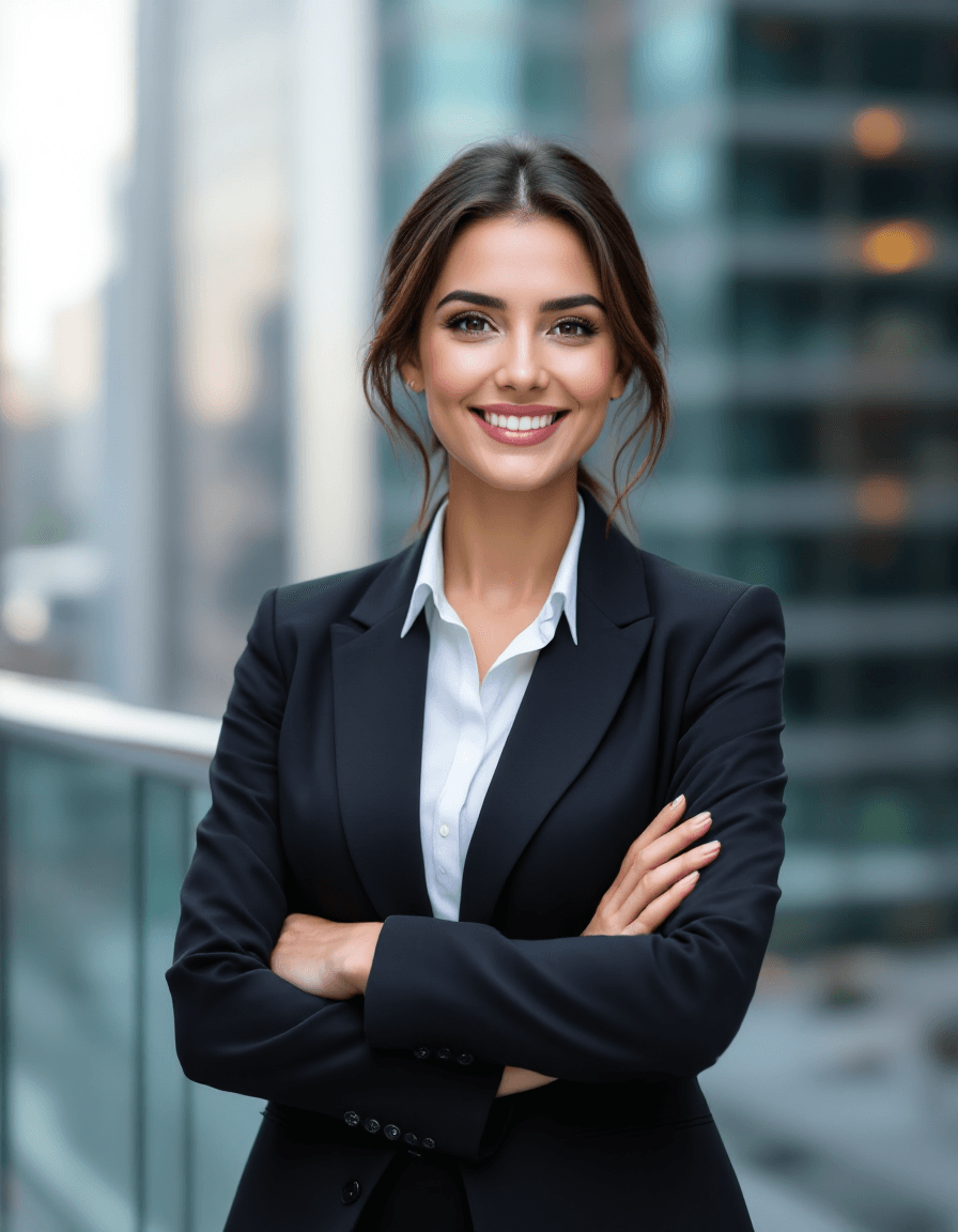 Urban professional headshot example