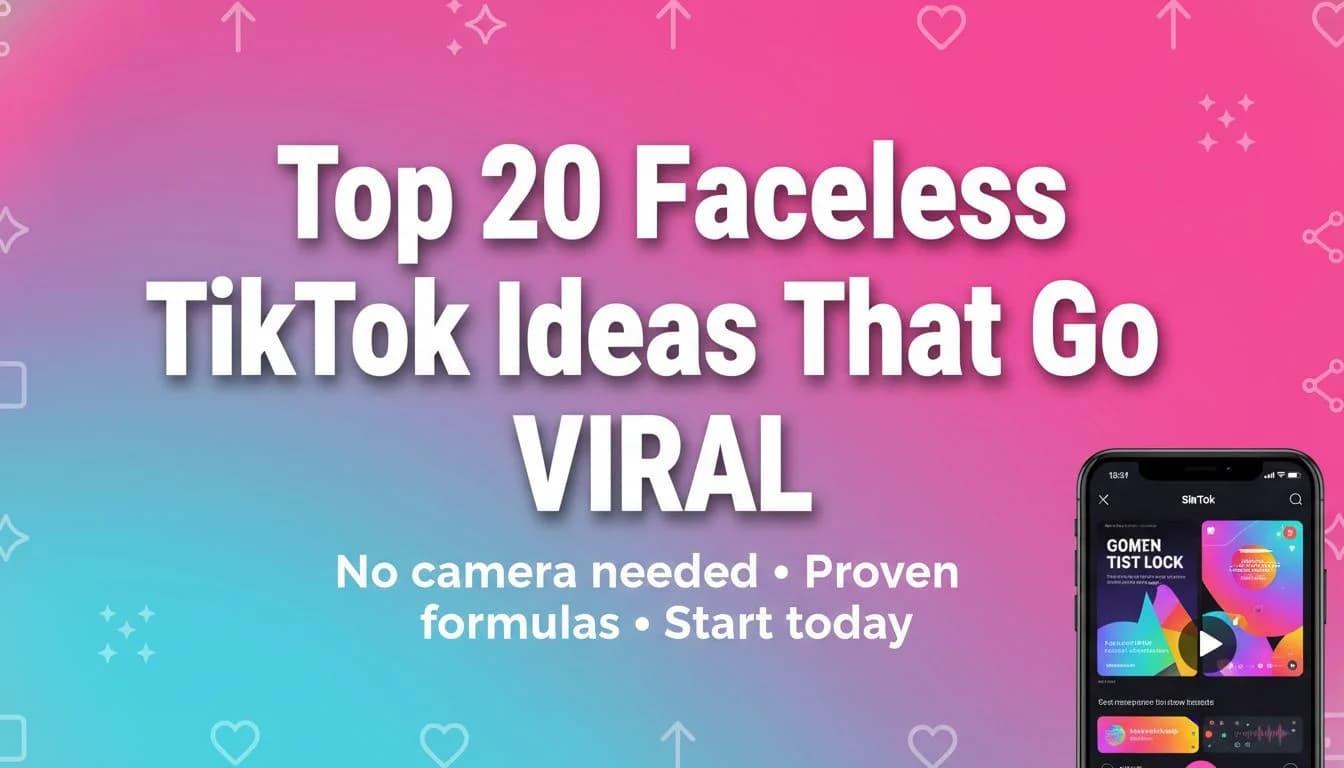 Top 20 Faceless TikTok Ideas That Actually Go Viral [2026]