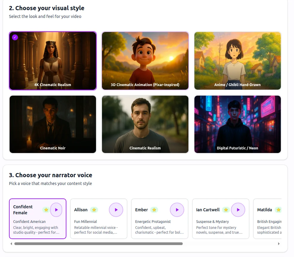 Choose Style & Voice